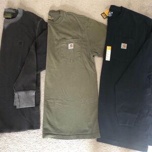 Men’s carhartt and timberland shirt bundle